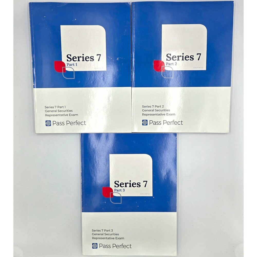 Pass Perfect Series 7 Parts 1–3 Study Guides 2021-22 General Securities Exam